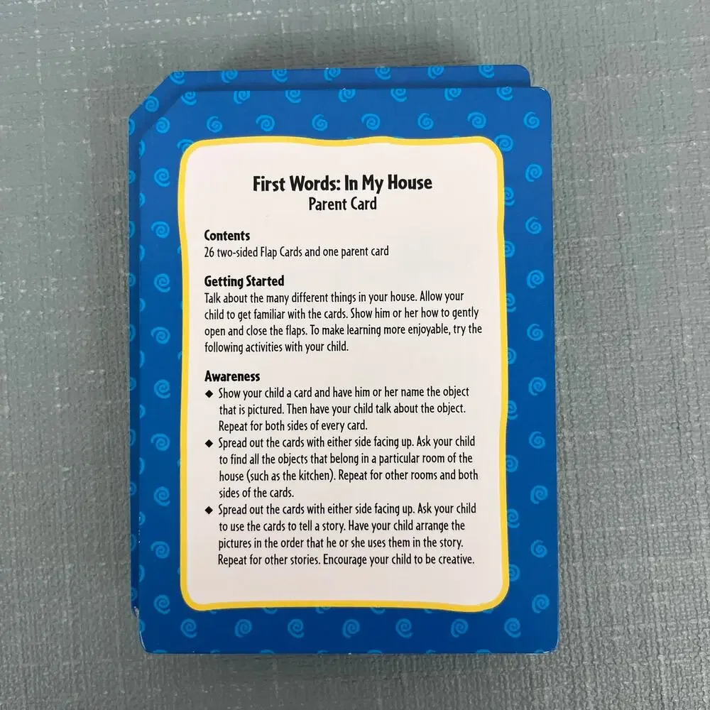 Vintage Blue Clues In My House First Words Flashcards Set 2003 Viacom Nick Jr